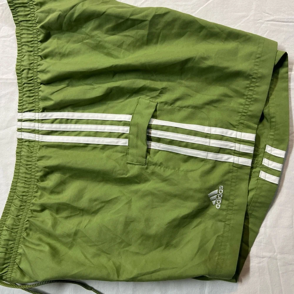 Adidas Athletic Shorts Mens XL Green Training Gym Shorts - Picture 5 of 5
